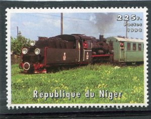 Niger 1998 STEAM LOCOMOTIVE 1 value Perforated Mint (NH)