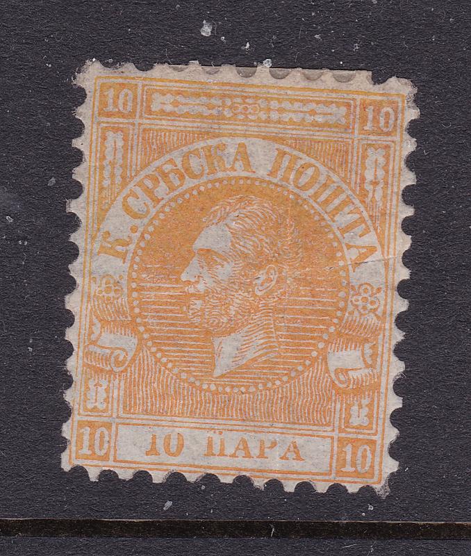 Serbia a MH 10p orange from 1866