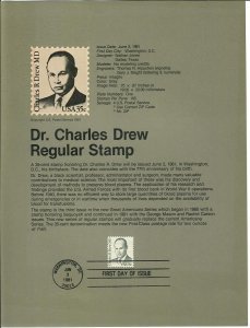 US SP524 Charles Drew Souvenir Page #1865