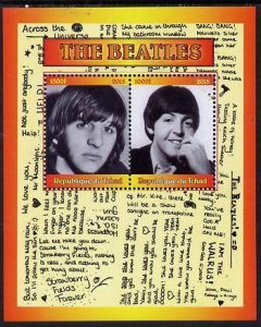 CHAD - 2015 - The Beatles - Perf 2v Sheet #1 - MNH - Private Issue