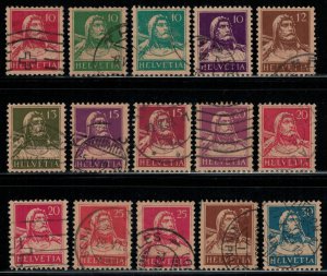 Switzerland #167-80  CV $28.70