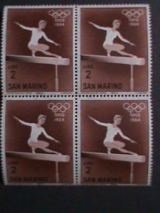 SAN MARINO-1964-SC# 582-4 OLYMPIC GAMES-TOKYO'64 MNH BLOCK-SET VERY FINE