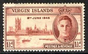 British Virgin Islands; 1946: Sc. # 88: */MH Single Stamp