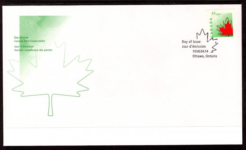 Canada 1714 Maple Leaf Canada Post U/A FDC