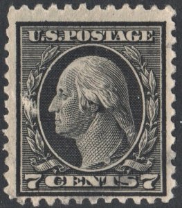 SC#507 7¢ Washington Single (1917) Used