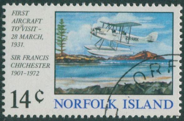 Norfolk Island 1974 SG151 14c First Aircraft Landing FU