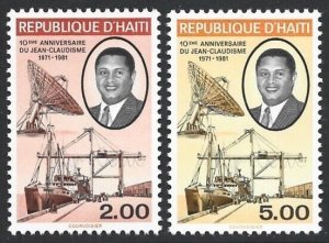 1982 Haiti Duvalier | Telecoms | Ship 2G, 5G #746-747 Undercatalogued $3.50 VFNH-