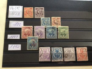 Haiti 1881 to 1890 unused or used stamps  A12748