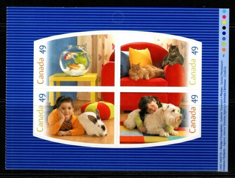CANADA SG2288/91 2004 PETS SELF ADHESIVE (EX BOOKLET) MNH