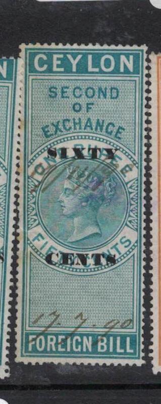 Ceylon Revenue BH 62 VFU (1dqx)