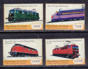 Guinea # 1919-1922, Locomotives, Mint NH