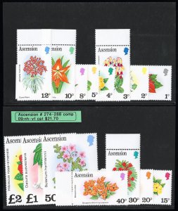 Ascension Stamps # 274-88 MNH VF