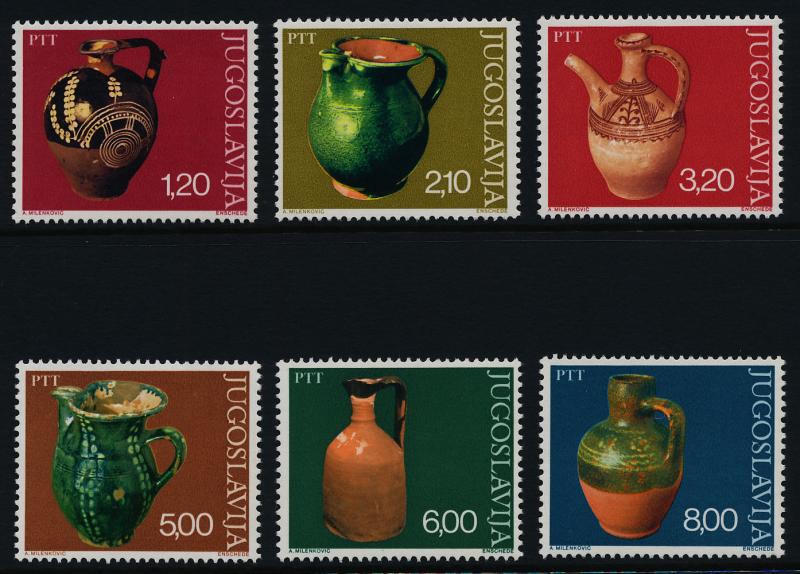 Yugoslavia 1302-7 MNH Art, Water Pitchers