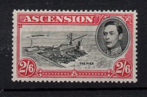 Ascension Island 1938 2s 6d black dp carmine P13.5 mint LHM SG45 WS32321