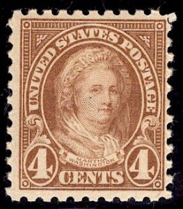 US Stamp #585 4c Martha Washington MINT NH SCV $37.50