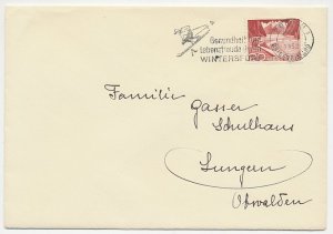 Cover / Postmark Switzerland 1952 Wintersport - Skiing