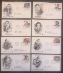 US 3096-3103 Big Band Leaders set of 8 PCS cachet FDC