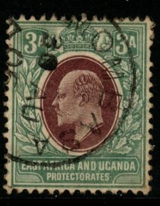 KENYA, UGANDA & TANGANYIKA SG5 1903 3a BROWN-PURPLE & GREEN USED