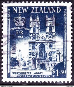 NEW ZEALAND 2003 QEII $1.50 Slate-Grey, Anniversary of the Coronation of QEII...