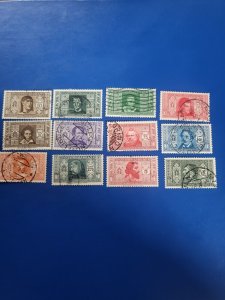 Stamps Italy Scott #268-79 used