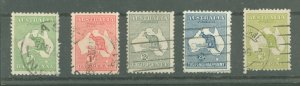 Australia  #1-5 Used Single