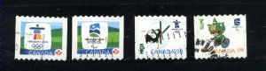 Canada #2307A, 2307B, 2308, 2309  used  VF 2009 PD