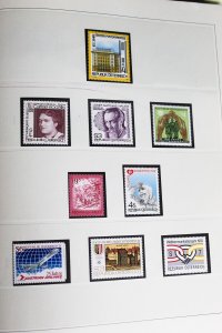 Austria MNH Stamp Collection in A Safe Album