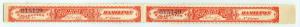 Ryan RC5 imperforate horizontal pair   - 1880 Cigarette Stamp / Strip - No...