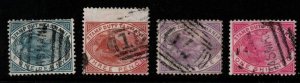 TASMANIA SGF26/9 1880 POSTAL FISCAL SET USED