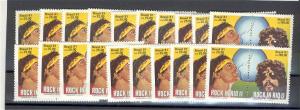 BRAZIL ROCK IN RIO 1991, 20 PAIRS NH F/VF