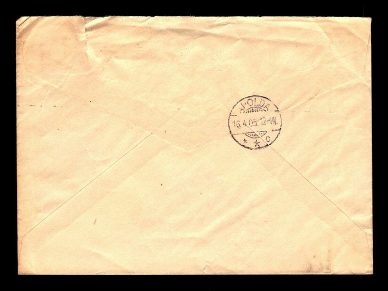 1905 Montreal Cover to Apolda Germany - L27816