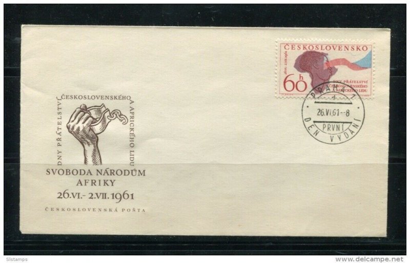 Czechoslovakia 1961 Cover First Day Cancel  Mi 1282