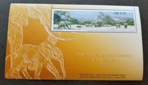 *FREE SHIP Namibia African Elephant 2003 The Most Beautiful Stamp Africa (ms MNH