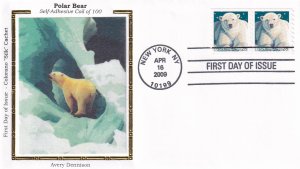 2009, Polar Bear, Colorano Silk, FDC (E12128)