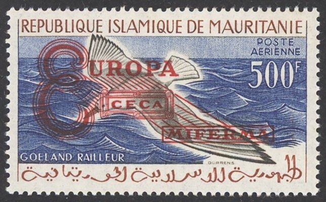 Mauritania Sc# C16 MNH (a) Type II 1962 overprint Europa