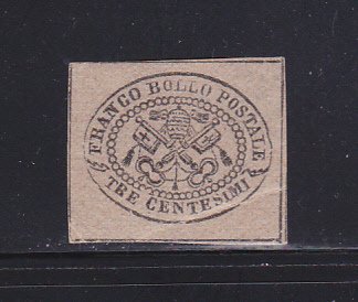 Roman States 13 MHR Papal Coat of Arms (A)