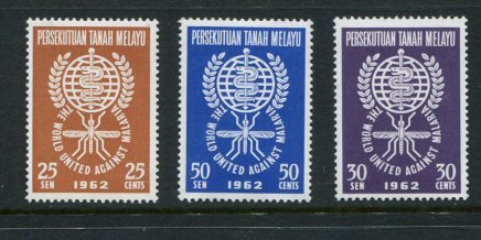 Malaysia #99-101 MNH