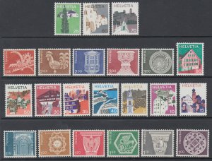 Switzerland 558-579 MNH VF