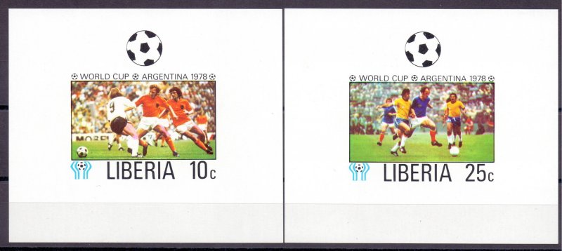 Liberia. 1978. 1061B-66B + 6LB. Soccer world cup. MNH.