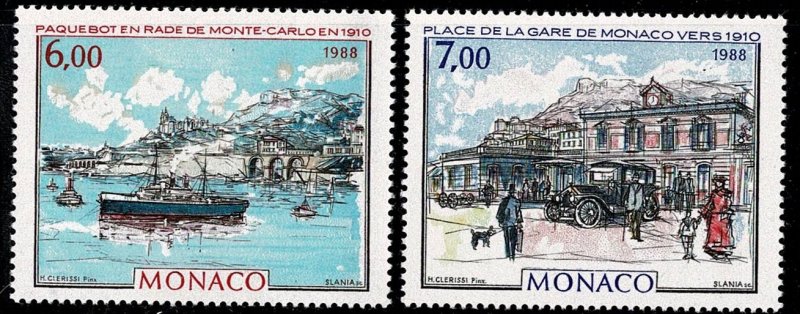 Monaco #1638-9 MNH paintings