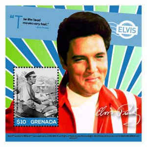 2020/08- GRENADA - ELVIS IV       1V complet set    MNH ** T