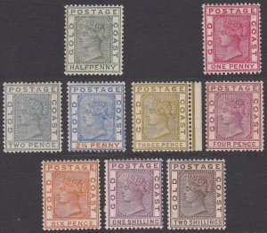 Gold Coast 11//20, SG11-19 MH / MLH / MVLH Short Set CV $235.25