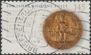 Germany FDR #2368 2006 145c Seal of Charles IV USED-Fine-NH.