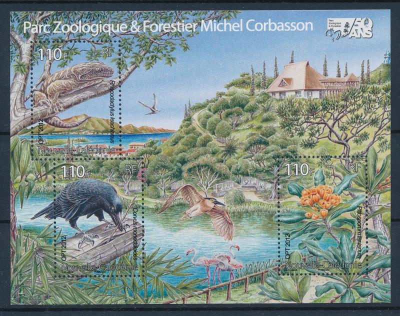 [37995] New Caledonia 2012 Animals Zoo Birds Flora Lizard MNH Sheet