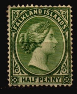 Falkland Islands Used Scott 10 w/no gum