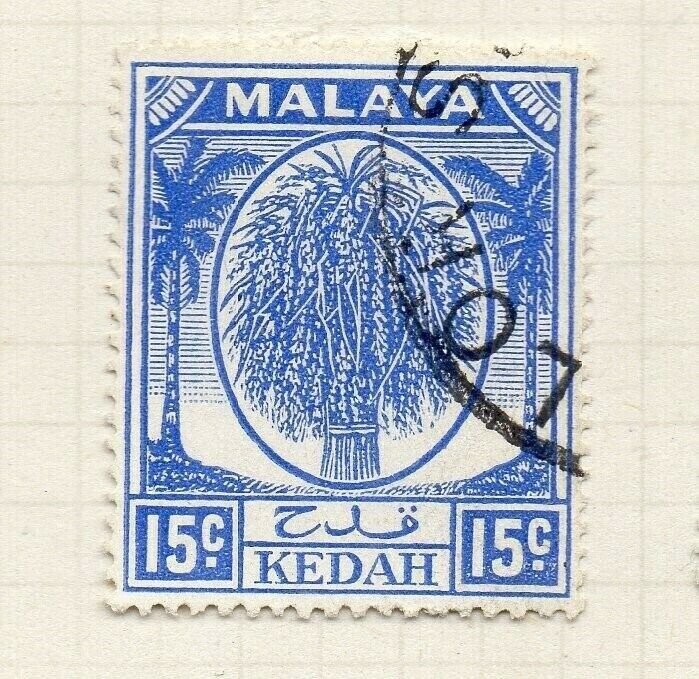 Malaya Kedah 1949 Sultan Issue Fine Used 15c. NW-197095