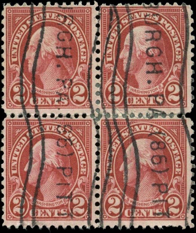 US Scott #634 Block of 4 Used