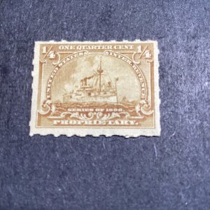 Scott# RB21 US Proprietary Stamp 1898 1/4c Battleship-MNH-GEM