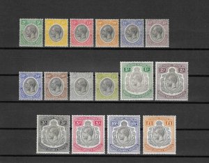 TANGANYIKA 1927/31 SG 93/107 USED Cat £800