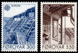 STAMP STATION PERTH Faroe Islands #156-157 Fa151-152 MNH CV$2.75